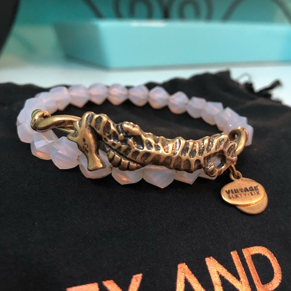 Alex and Ani Jewelry - Alex and Ani Pink Seahorse Wrap Bracelet